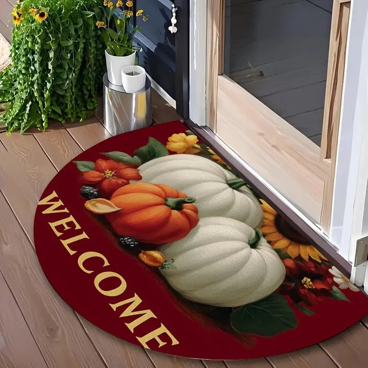 Autumn-Themed Decorative Welcome Mat for Home
