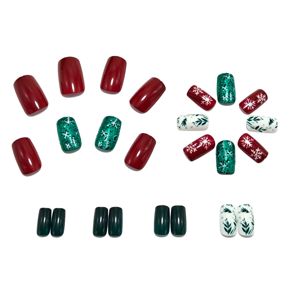 Artificial Nails in Festive Winter Design Stornfield