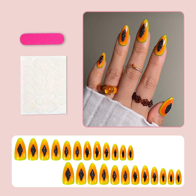 Nail art set with trendy glitter accents and eye-catching designs Stornfield