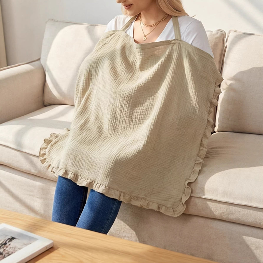 Stylish Ruffled Cotton Cooking Apron Stornfield