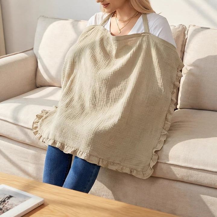 Stylish Ruffled Cotton Cooking Apron Stornfield