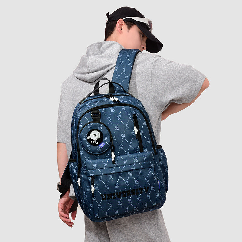 Multifunctional Geometric Patterned Backpack Stornfield