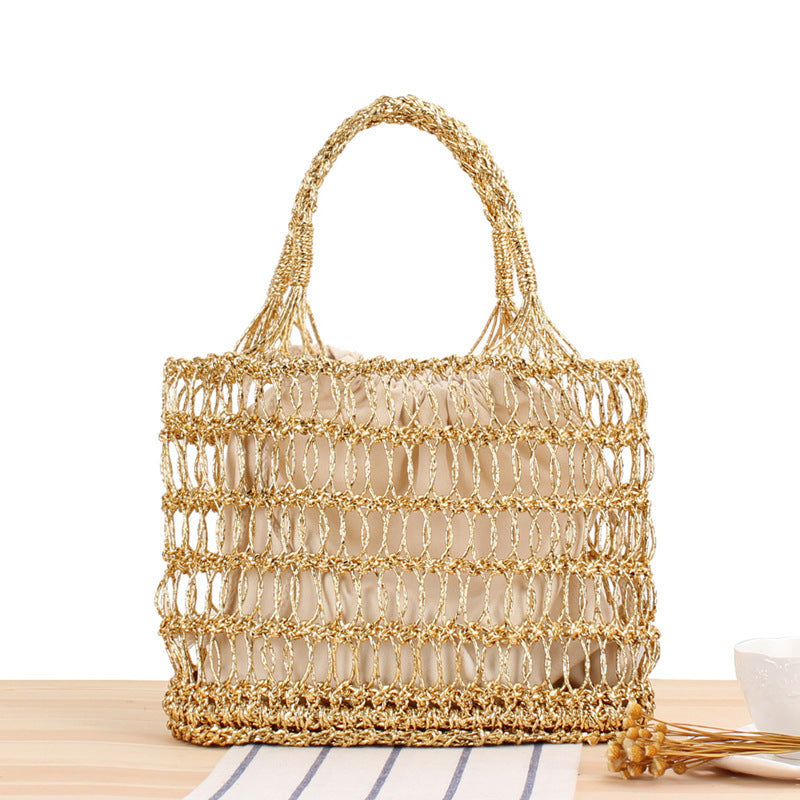 Shoulder bag made of punched metal grid Stornfield