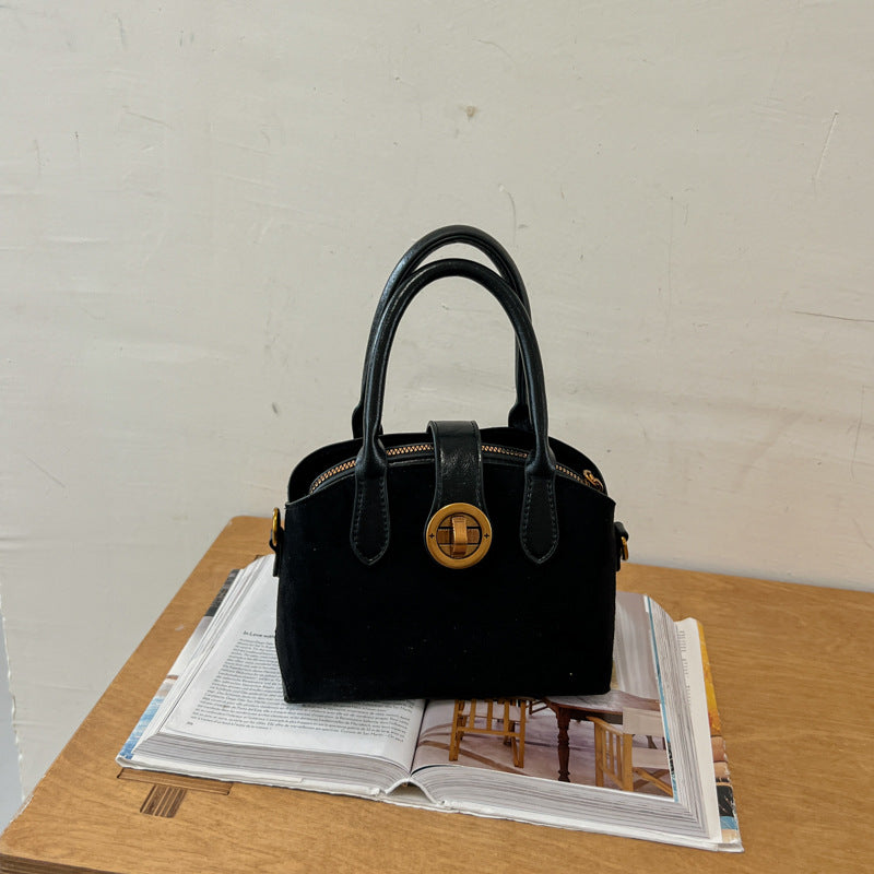 Handheld Suede Purse