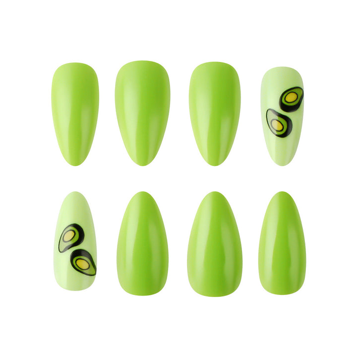Avocado-Themed Press-On Nails Stornfield