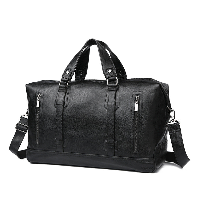 Premium Leather Weekend Duffel Bag Stornfield