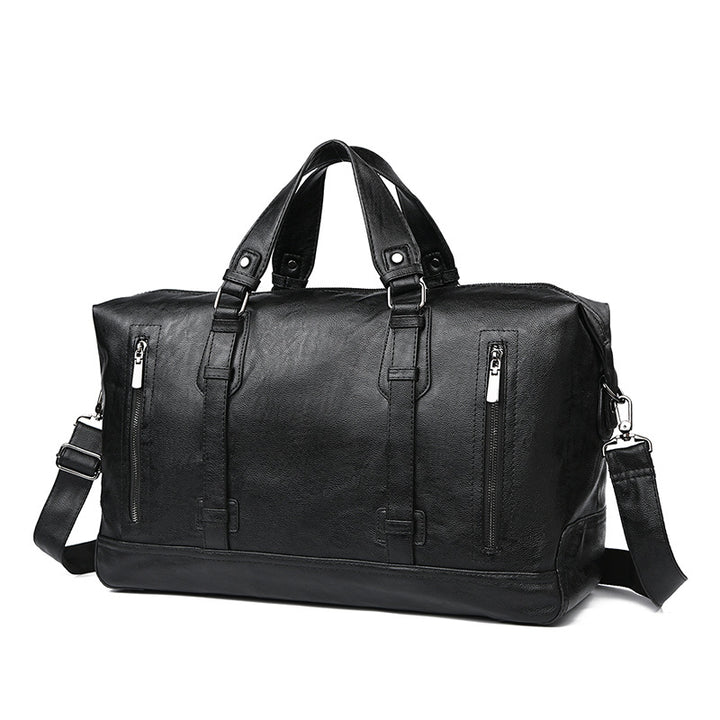 Premium Leather Weekend Duffel Bag Stornfield
