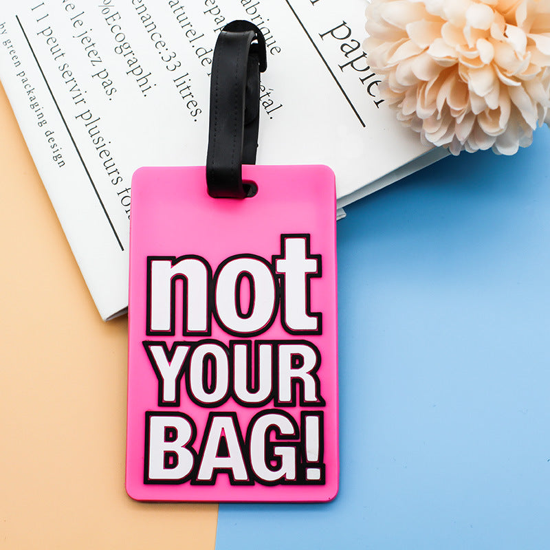 Unisex Luggage Tag with Humorous Saying Bowlift