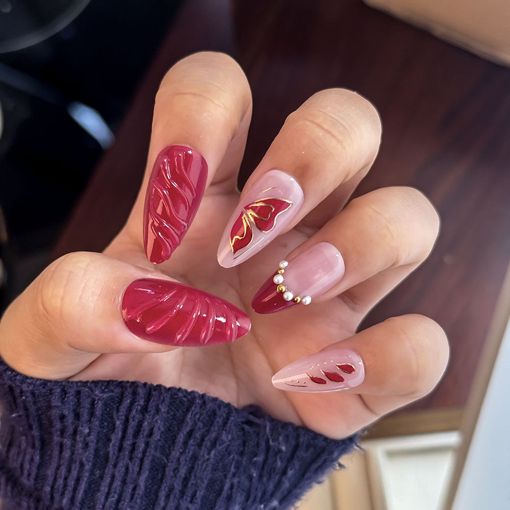 Elegant Press-On Nail Set Stornfield