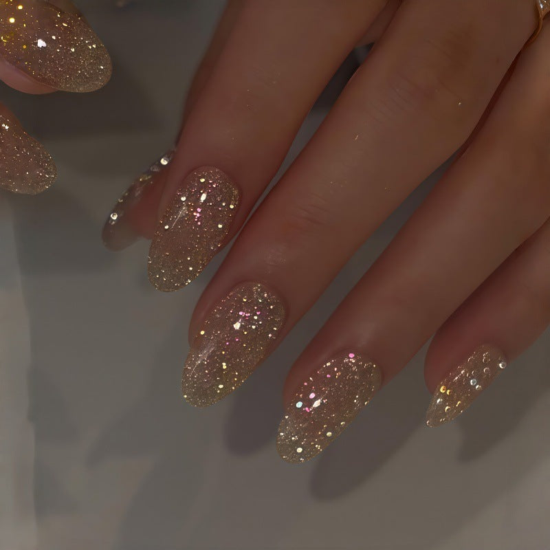 Sparkly Long Press-On Nails Stornfield
