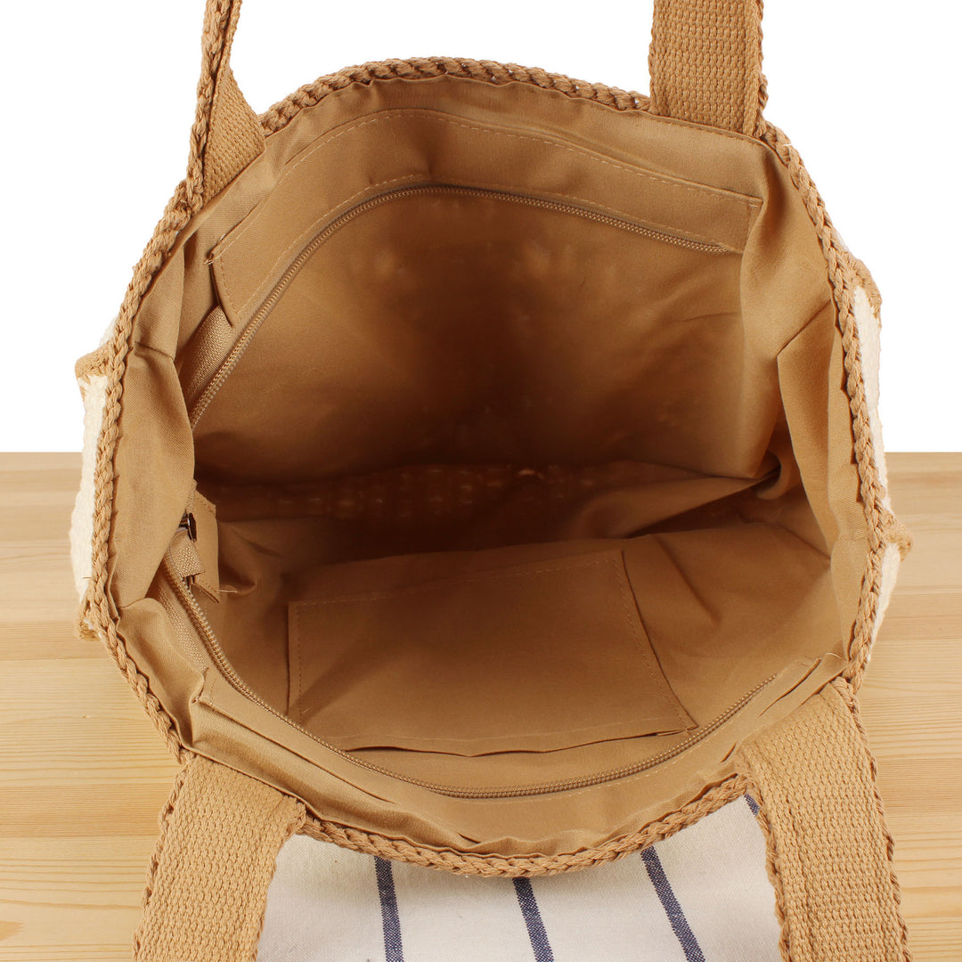 Macramé Shopper with Floral Design Stornfield