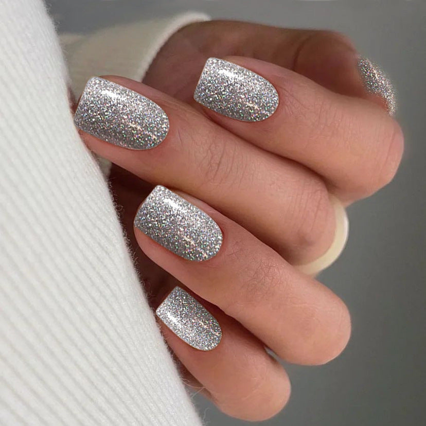 Glittering Press-On Nail Tips Stornfield