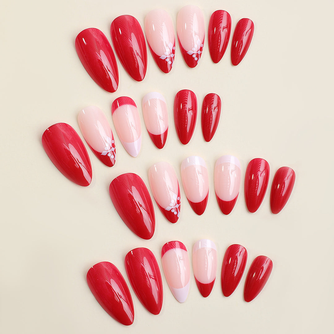 Acrylic nail set with gradient and elegant accents Stornfield