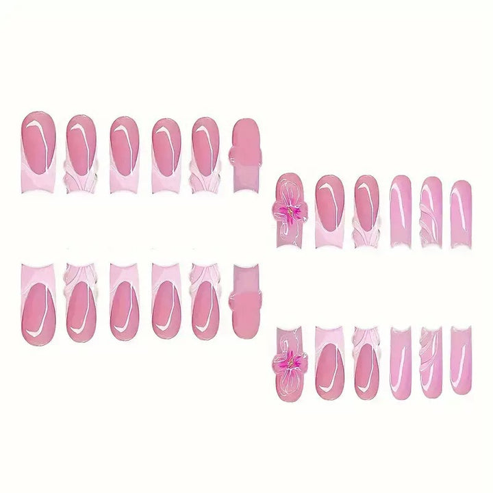 Elegant Decorative Floral Nail Extensions Stornfield
