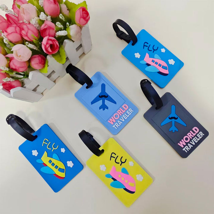 Unisex Luggage Tag with Unique Airplane Design Bowlift