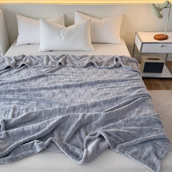 Cozy Textured Throw Blanket