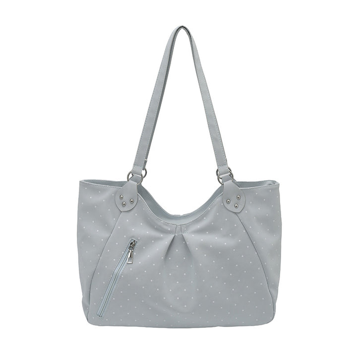 Polka Dot Pattern Shoulder Tote Bag