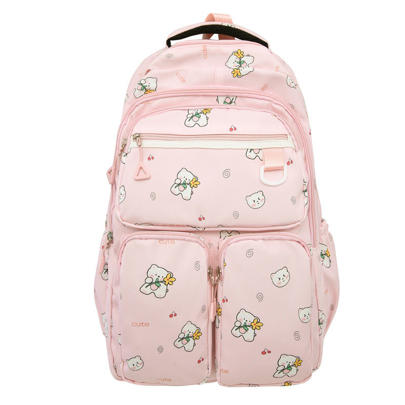 Plush backpack with playful animal motif Stornfield