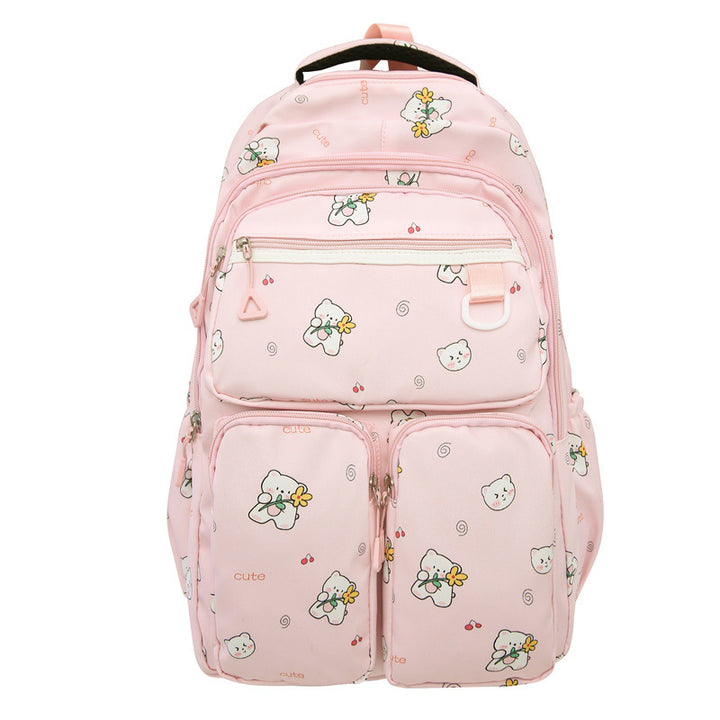 Plush backpack with playful animal motif Stornfield