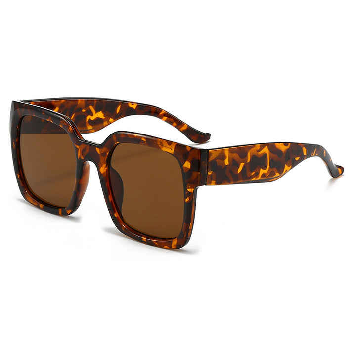 Women's square sunglasses with stylish transparent frame and soft color gradient Stornfield