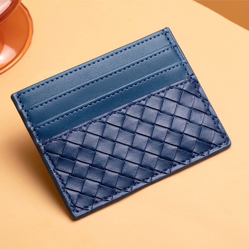 Woven Leather Card Holder Stornfield