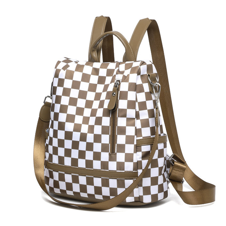 Stylish Checkered Backpack Stornfield