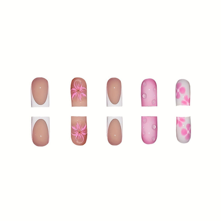 Artistic Floral Nail Art Extensions Stornfield