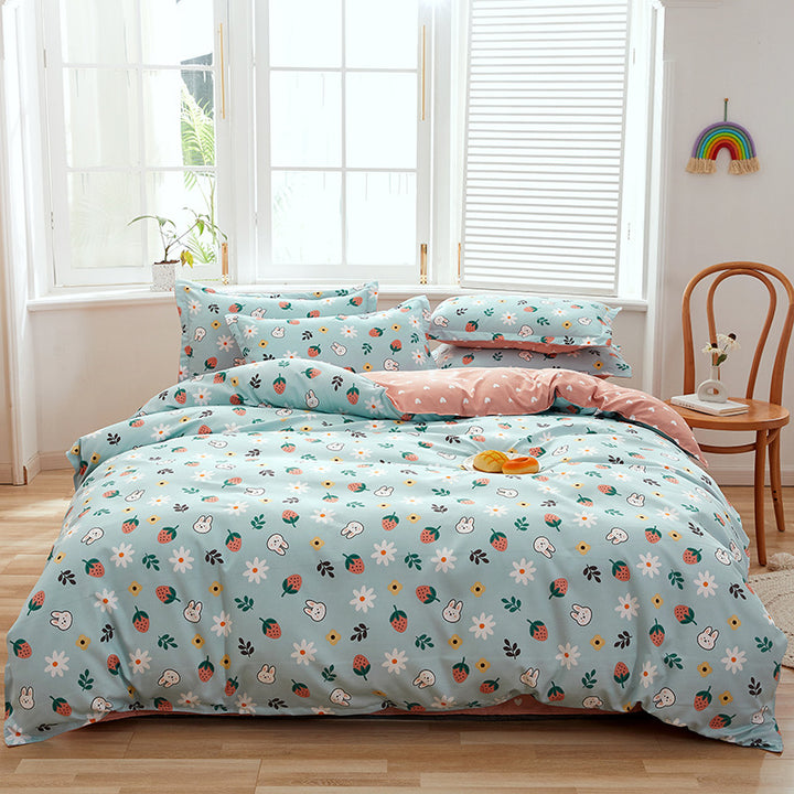 Floral Printed Duvet Cover Set