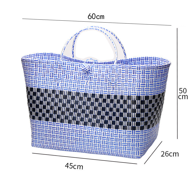 Large Capacity Woven Shopping Tote Stornfield