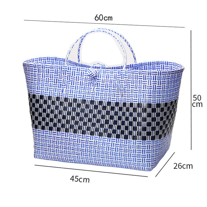 Large Capacity Woven Shopping Tote Stornfield