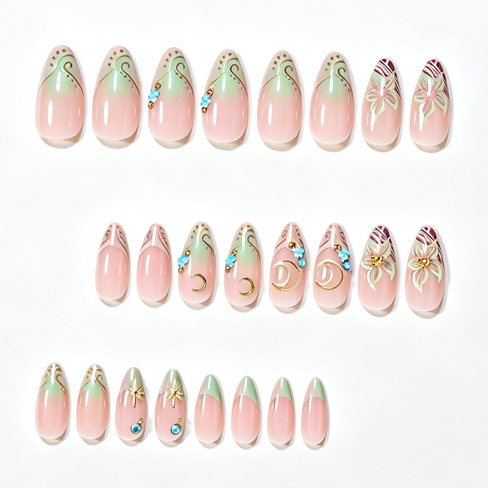 Artistic Stiletto Nail Art Design Stornfield