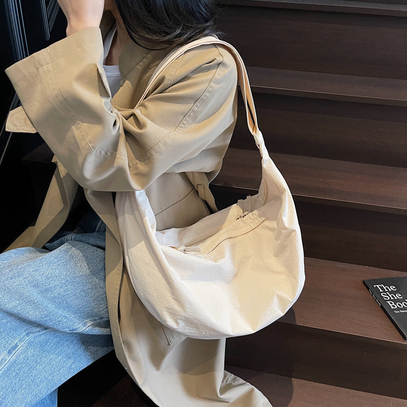 Soft Fabric Lightweight Hobo Bag
