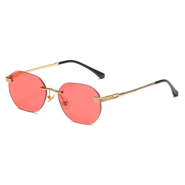 Women's stylish geometric sunglasses with decorative metal frame Stornfield