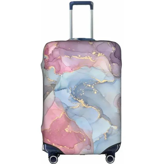 Unisex stretchable suitcase cover with cute alpaca design, elastic protective cover for hard-shell and fabric suitcases Stornfield