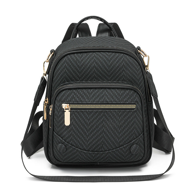 Multi-Functional Herringbone Pattern Backpack Stornfield