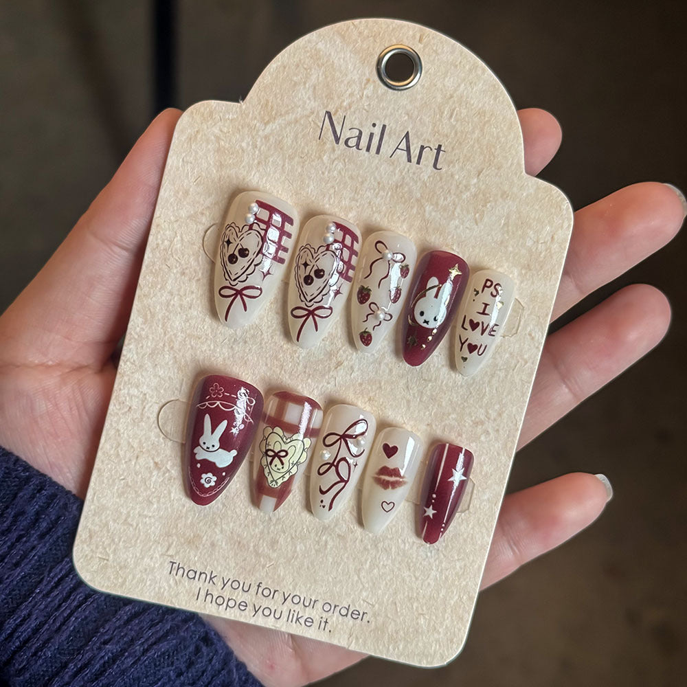 Whimsical Cartoon Press-On Nails Stornfield