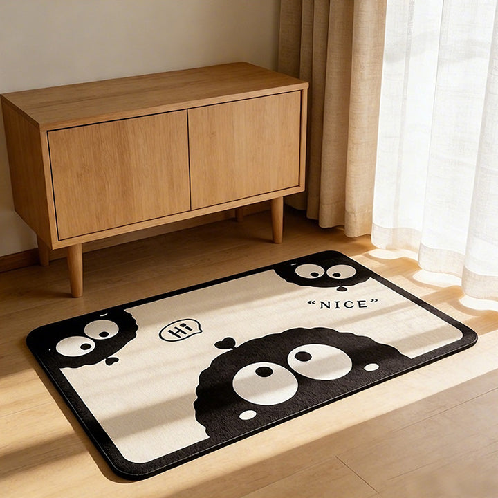 Playful Cow-Themed Bathroom Mat Stornfield