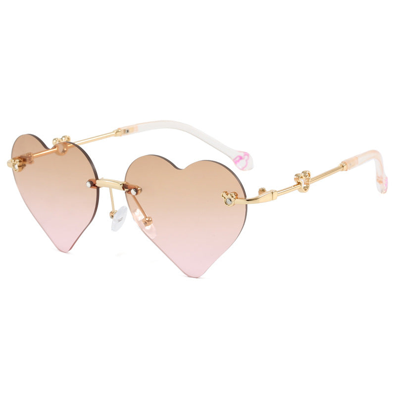 Women's Heart-Shaped Sunglasses with Mirrored Lenses Stornfield