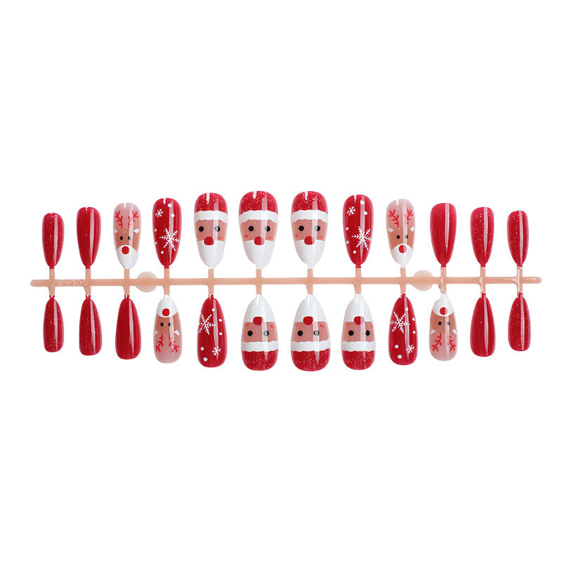 Holiday-Themed Press-On Nail Art