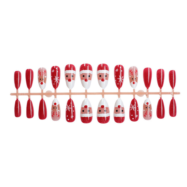 Holiday-Themed Press-On Nail Art