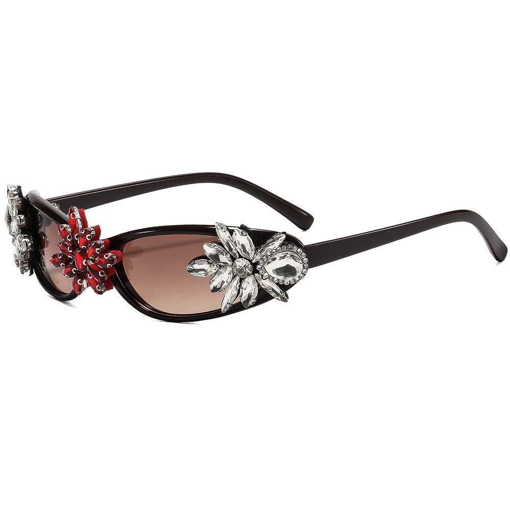 Ladies Glamorous Designer Sunglasses with Floral Accents Stornfield