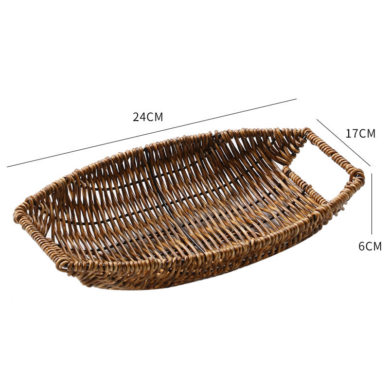 Decorative Handwoven Serving Tray Stornfield