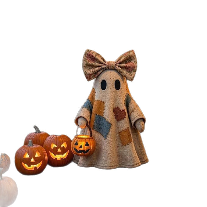 Decorative Ghost Figure with Bow Stornfield