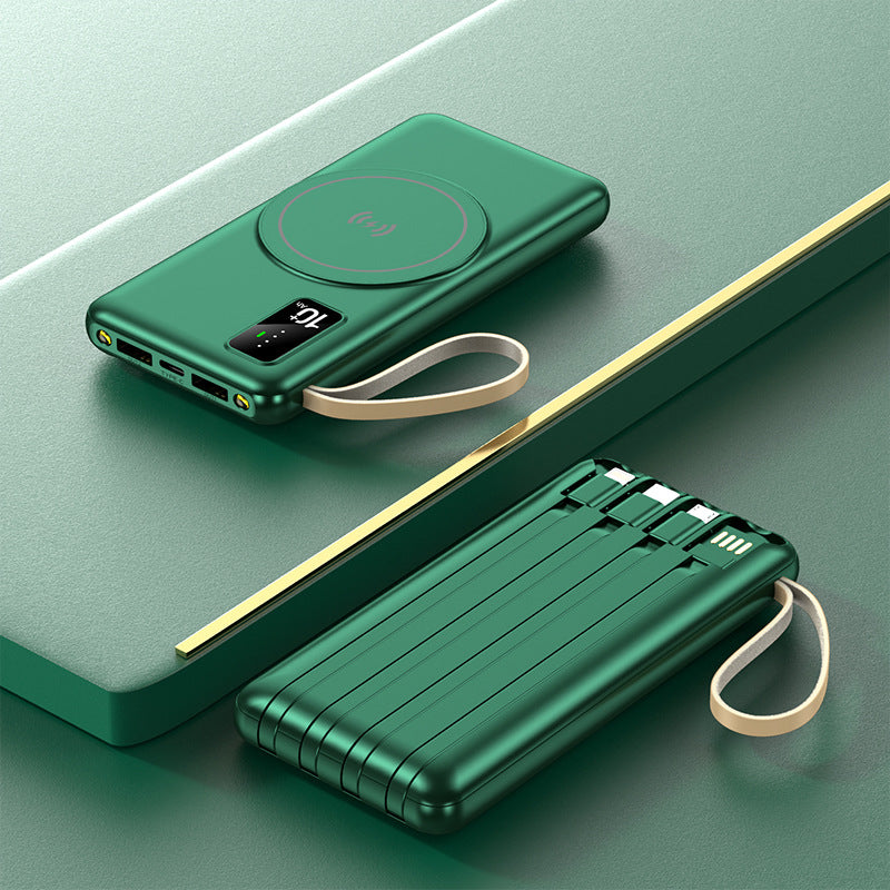Portable Qi-Charging Power Bank with Multifunctional USB Ports Stornfield