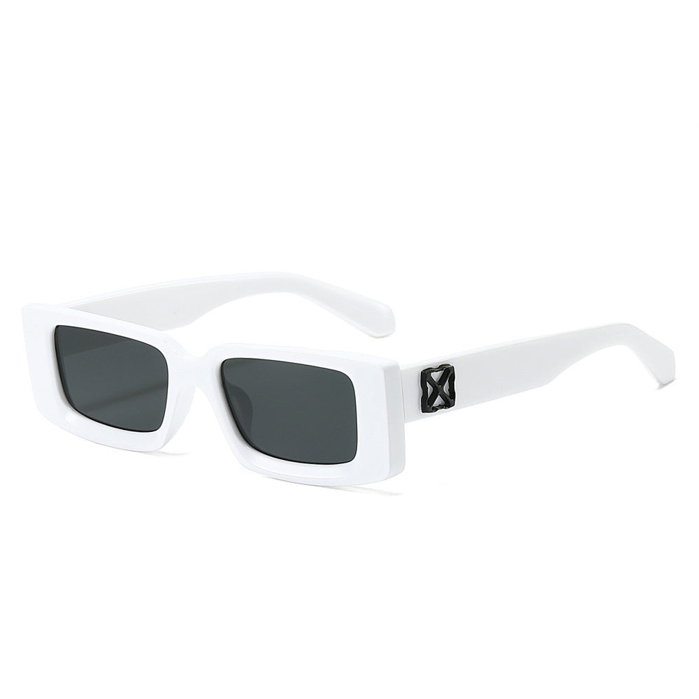 Oversized Geometric Sunglasses with Decorative Metal Accents Stornfield