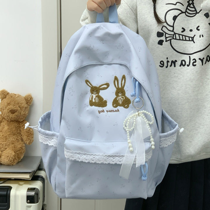 Cute Bunny-Themed Casual Backpack Stornfield