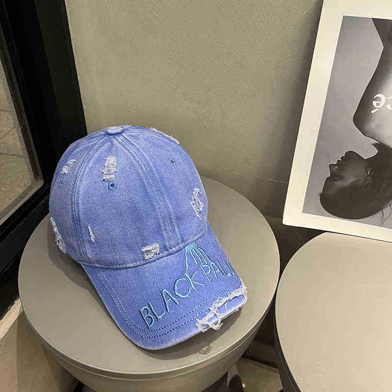 Women's Distressed Denim Baseball Cap Stornfield 1784188369