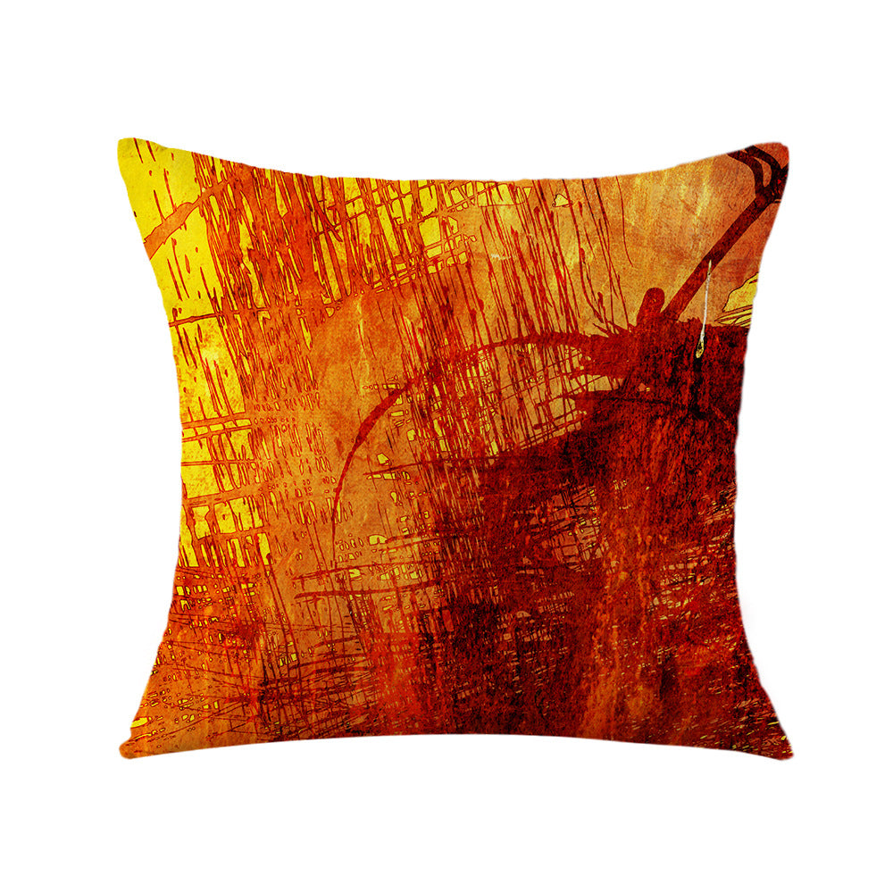 Women's cushion cover with textured fabric and warm earth tones Stornfield