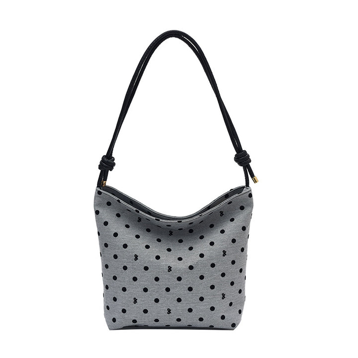 Dot-Patterned Hobo Bag