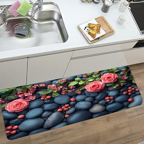 Abstract Pattern Kitchen Runner Mat